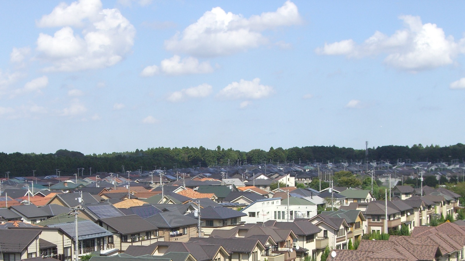 千葉ニュータウン滝野地区に広がる戸建て住宅地
