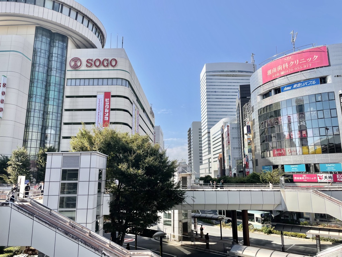 大宮駅西口周辺の都市景観