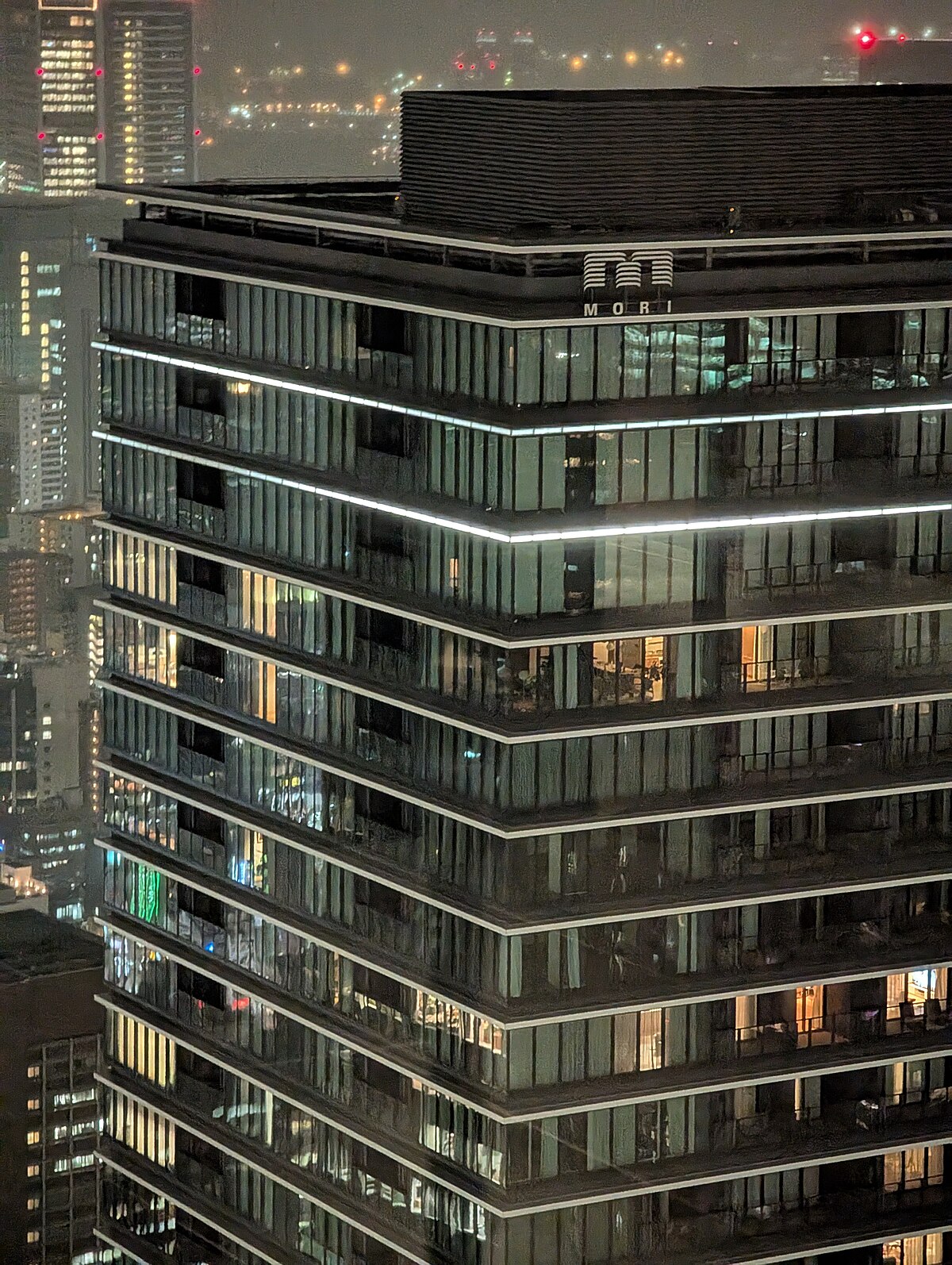 ステーションタワーから見た虎ノ門ヒルズ全景